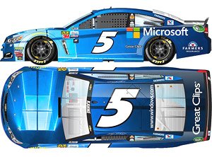 NASCAR Cup Series 2017 Chevrolet SS Microsoft #5 Kasey Kahne (ミニカー)