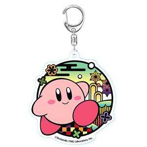 Kirby`s Dream Land Kirie Series Acrylic Key Ring Kirby A Walk (Anime Toy)