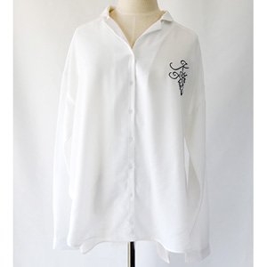 Detective Conan Name Cursive One Point Embroidery Shirt (Kid) Ladies M (Anime Toy)