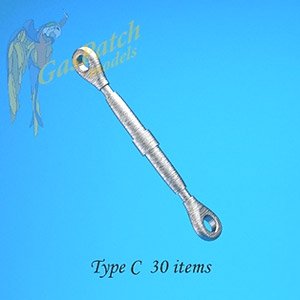 Turnbuckles Type C (30 Pieces) (Plastic model)