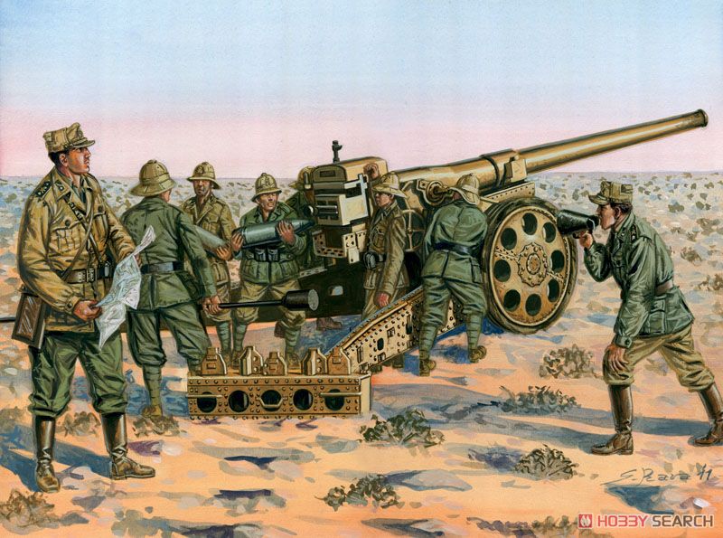 WW.II イタリア軍 149/40野砲 w/砲兵(プラモデル) その他の画像1
