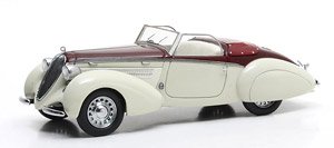 シュタイア 220 Gleaser スポーツ カブリオレ 1938 ホワイト/マルーン (ミニカー)
