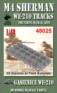 M4 Sherman - WE-210 Tracks for Tamiya M4/M4A1 Kits (Plastic model)