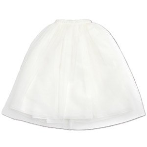 50 Tulle Skirt (White) (Fashion Doll)