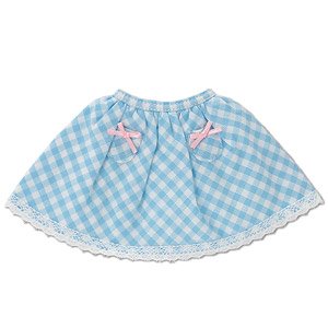 Kinoko Planet [Little Pocket Skirt] (Light Blue Check) (Fashion Doll)