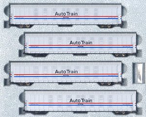 Autorack Amtrak(R) Phase III 4 Car Set #1 (4-Car Set) (Model Train)