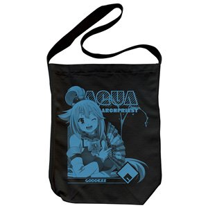 Kono Subarashii Sekai ni Shukufuku o! 2 Aqua Shoulder Tote Black (Anime Toy)