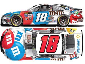 1/24 NASCAR Cup Series 2017 Toyota Camry M&M`S BRAND RED,WHITE,BLUE #18 Kyle Busch (ミニカー)