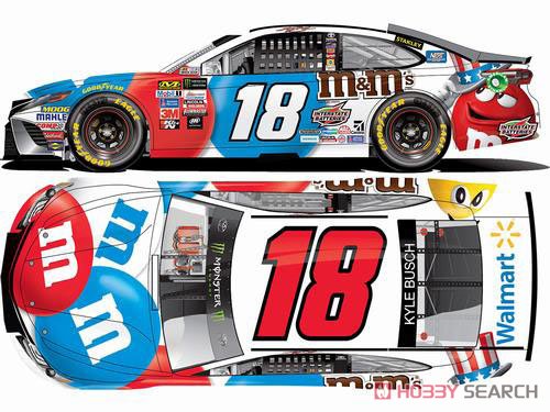 1/24 Nascar Cup Series 2017 Toyota Camry M&M`s Brand Red,White,Blue #18 Kyle Busch (Diecast Car) Other picture1