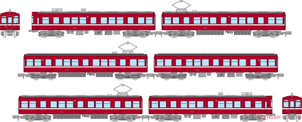 鉄道コレクション 京急電鉄 1000形 非冷房車 (1次・2次量産車) (6両セットB) (鉄道模型) その他の画像1