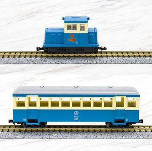 鉄道コレクション ナローゲージ80 富井電鉄猫屋線 客車列車 (DB1+ホハフ11) 新塗装 (2両セット) (鉄道模型)