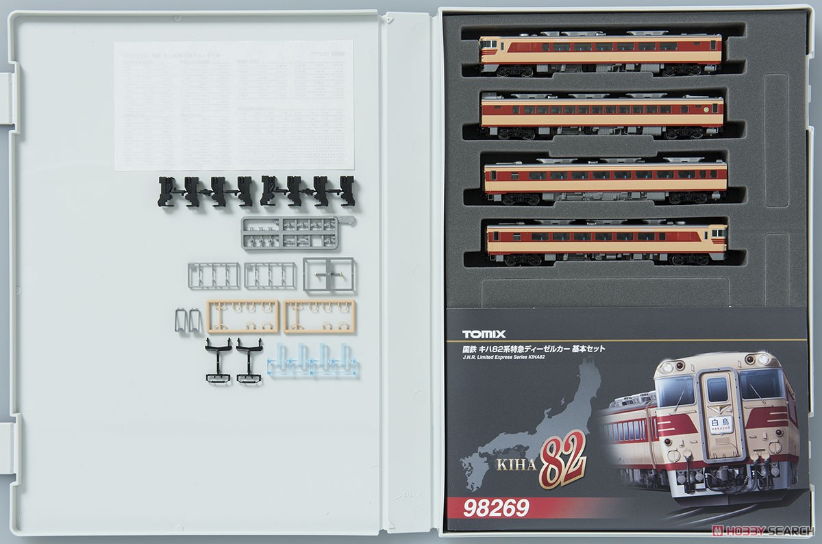 国鉄 キハ82系 特急ディーゼルカー 基本セット (基本・4両セット) (鉄道模型) 商品画像10