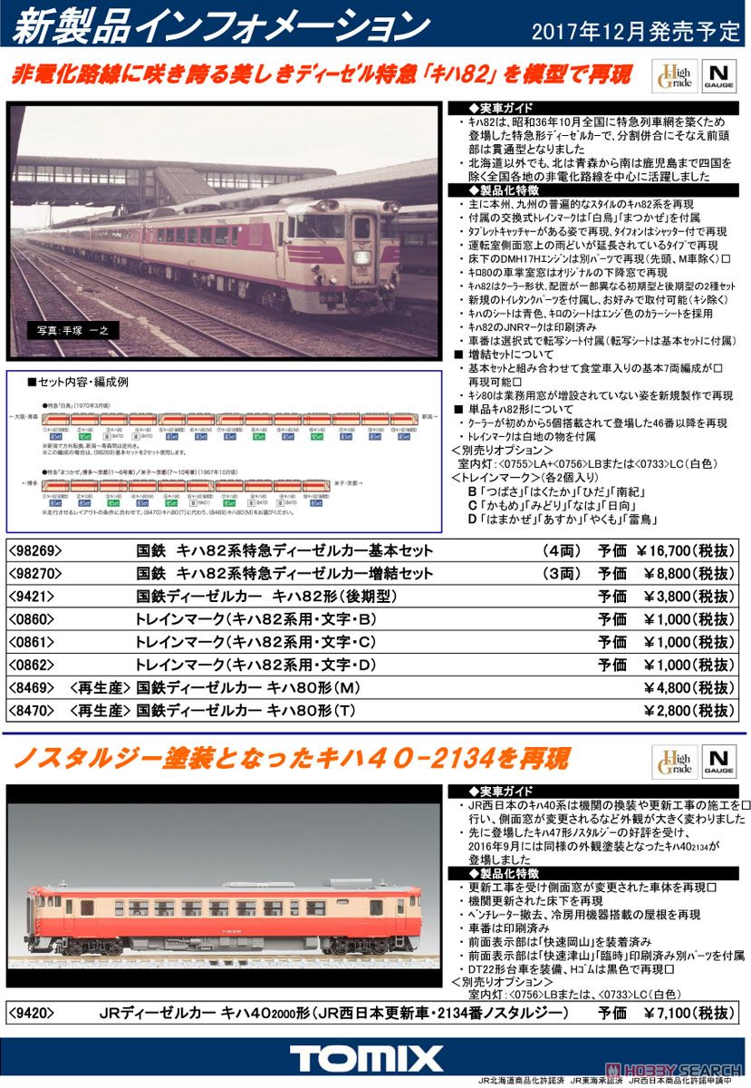 国鉄 キハ82系 特急ディーゼルカー 増結セット (増結・3両セット) (鉄道模型) その他の画像1