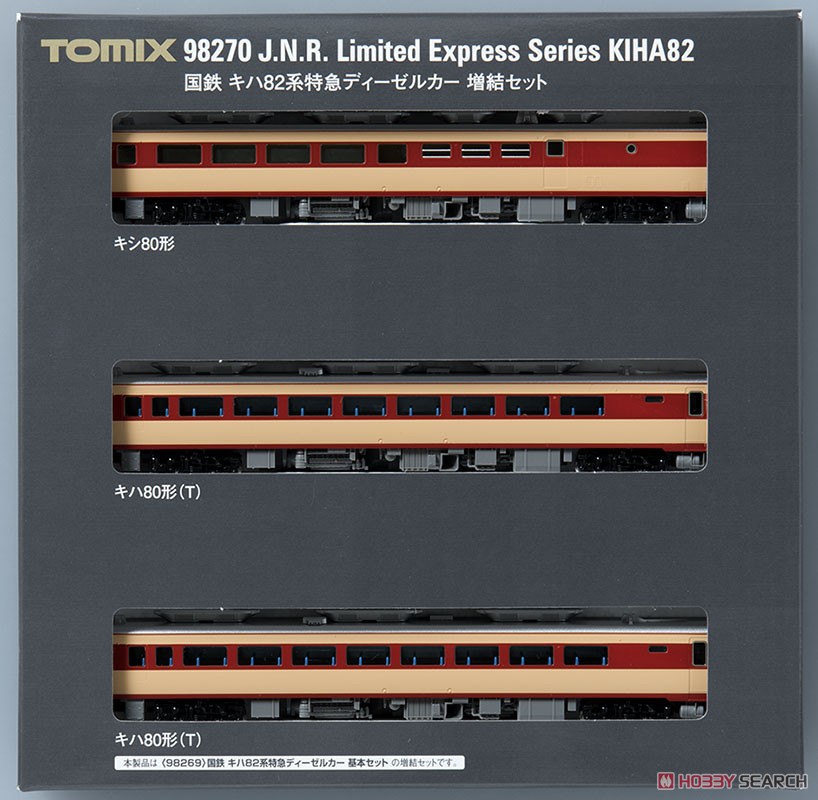 国鉄 キハ82系 特急ディーゼルカー 増結セット (増結・3両セット) (鉄道模型) パッケージ2