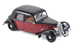 Citroen 11 ライト クーペ デビル 1935 ダークレッド/ブラック (ミニカー)