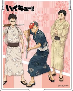 ハイキュー!! 烏野高校 VS 白鳥沢学園高校 ミラー 西谷夕＆田中龍之介＆縁下力 夏祭りver. (キャラクターグッズ)