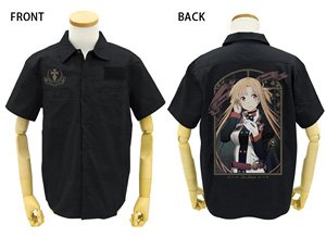 Sword Art Online the Movie -Ordinal Scale- Asuna Full Color Work Shirt Black L (Anime Toy)