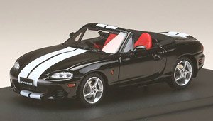 マツダ ロードスター (NB8C) RS II (2000) ストライプデカール ブリリアントブラック (ミニカー)