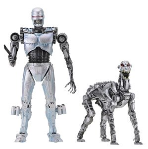 RoboCop Versus The Terminator/ End Cop & Terminator Dog 7inch Action Figure 2PK (Completed)