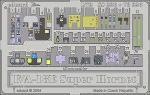 F/A-18E エッチングパーツ (ハセガワ用) (プラモデル)
