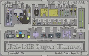 F/A-18E ズームエッチングパーツ (ハセガワ用) (プラモデル)