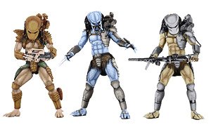 Alien vs. Predator Arcade/ 7inch Action Figure Predator Side (Set of 3) (Completed)