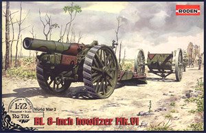 英 BL8インチ野砲 Mk.VI WWI (プラモデル)