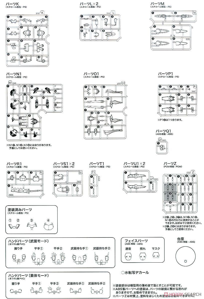 Asra Ninja (Plastic model) Assembly guide12