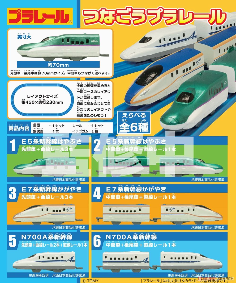 つなごうプラレール 10個セット (食玩) その他の画像1