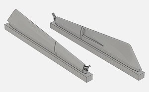 F-14 トムキャット用 ベントラル・フィン (プラモデル)