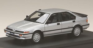 Honda Quint Integra (DA1) w/ Rear Spoiler Quartz Silver Metallic (Diecast Car)