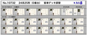 寝台車用パーツ 24系25形(0番台)客車デッキ部壁 (KATO・TOMIX対応) (鉄道模型)