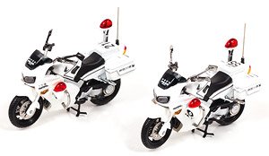 ホンダ VFR800P 2002-2008 神奈川県警察交通取締用自動二輪車 (2台セット) 第一交通機動隊 / 第二交通機動隊 (ミニカー)