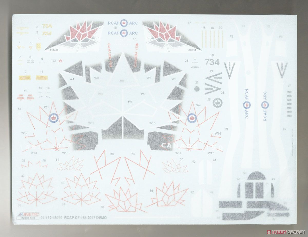 CF-188A Royal Canadian Air Force Demo Team 2017 (Plastic model) 中身8