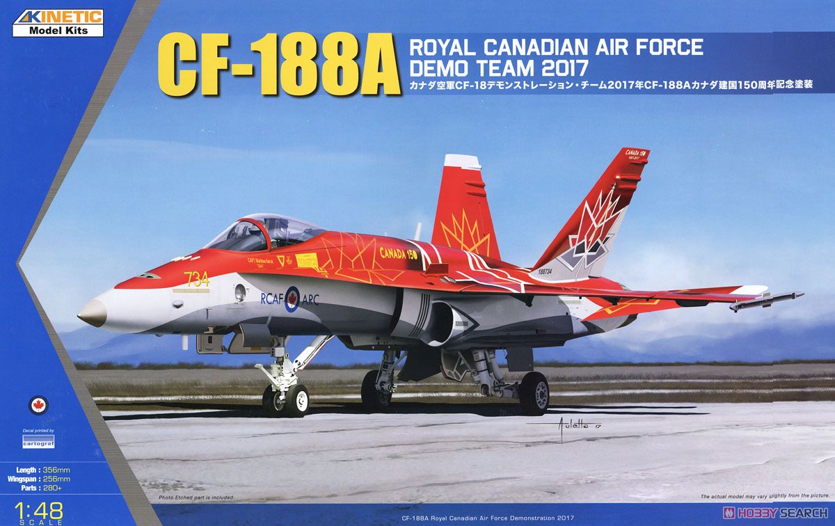CF-188A Royal Canadian Air Force Demo Team 2017 (Plastic model) パッケージ1