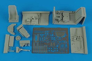 Bf109F-2/4 コックピットセット (初期型) (ハセガワ用) (プラモデル)