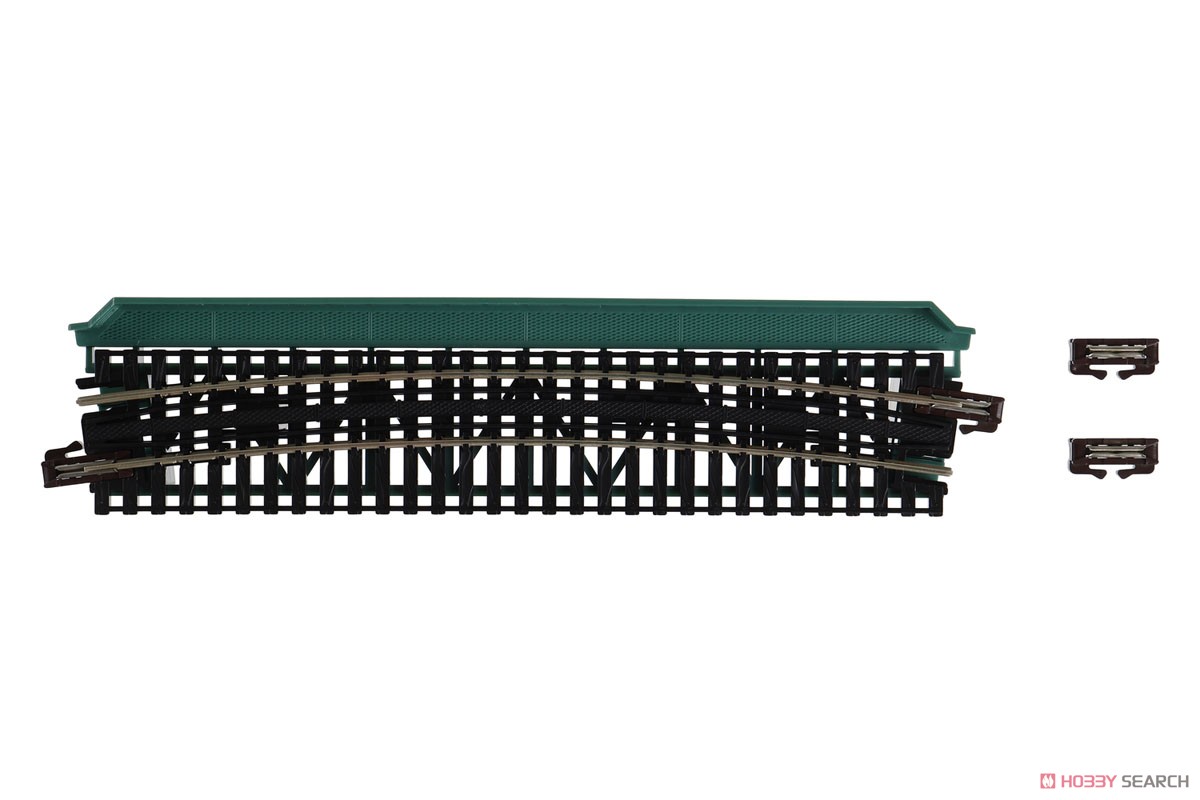 Unitrack Single Track Deck Girder Curved Bridge, Green, R19``(481mm)-15d < R481-15T > (1 Piece) (Model Train) 商品画像2