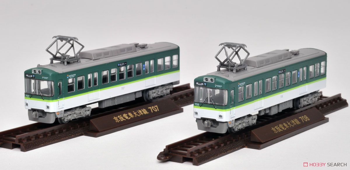 鉄道コレクション 京阪電車大津線 700形 (新塗装) (2両セット) (鉄道模型) 商品画像1