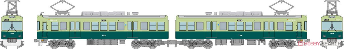 鉄道コレクション 京阪電車大津線 700形 (2両セット) (鉄道模型) その他の画像1