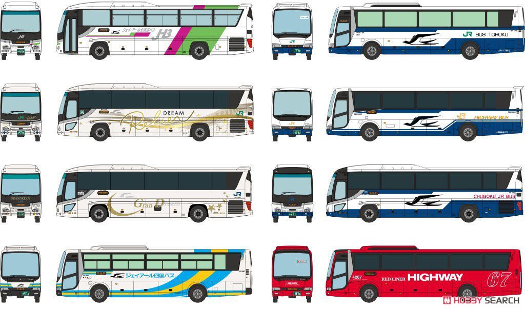 ザ・バスコレクション JRバス30周年記念8社セット (8台セット) (鉄道模型) その他の画像5