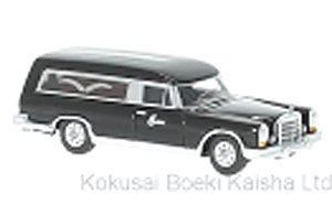 (HO) メルセデス 600 霊柩車 1969 ブラック (鉄道模型)