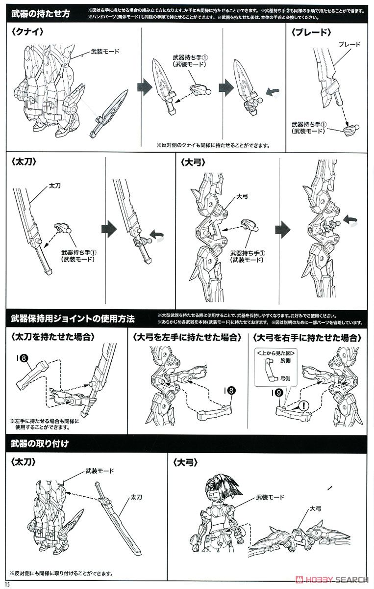 朱羅 弓兵 (プラモデル) 設計図11