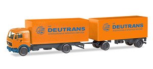 (HO) メルセデスベンツボックストレーラー `Deutrans` (鉄道模型)