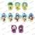 The Idolm@ster Side M Clear Clip Badge [Aki] (Set of 10) (Anime Toy) Item picture1