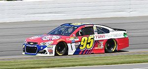 NASCAR Cup Series 2017 Chevrolet SS FDNY #95 Michael McDowell Chrome (ミニカー)