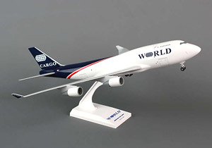 747-400BCF ワールドエアウェイズ (ギア付) (完成品飛行機)