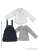 BlackRavenClothing Salopette Casual Dress Set (Navy x White) (Fashion Doll) Item picture1