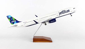 A321 JetBlue Mint (w/Wooden Stand, Gear) (Pre-built Aircraft)