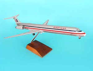MD-80 アメリカン航空 旧塗装 (木製スタンド ギア付) (完成品飛行機)