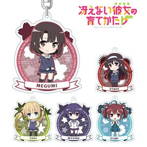 Saekano: How to Raise a Boring Girlfriend Flat Trading Emblem Acrylic Key Ring (Set of 5) (Anime Toy)